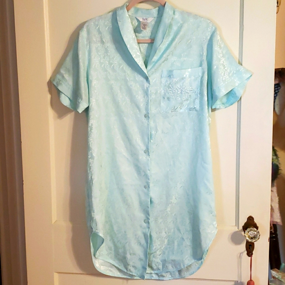Tiffany Blue Shimmery Night Shirt